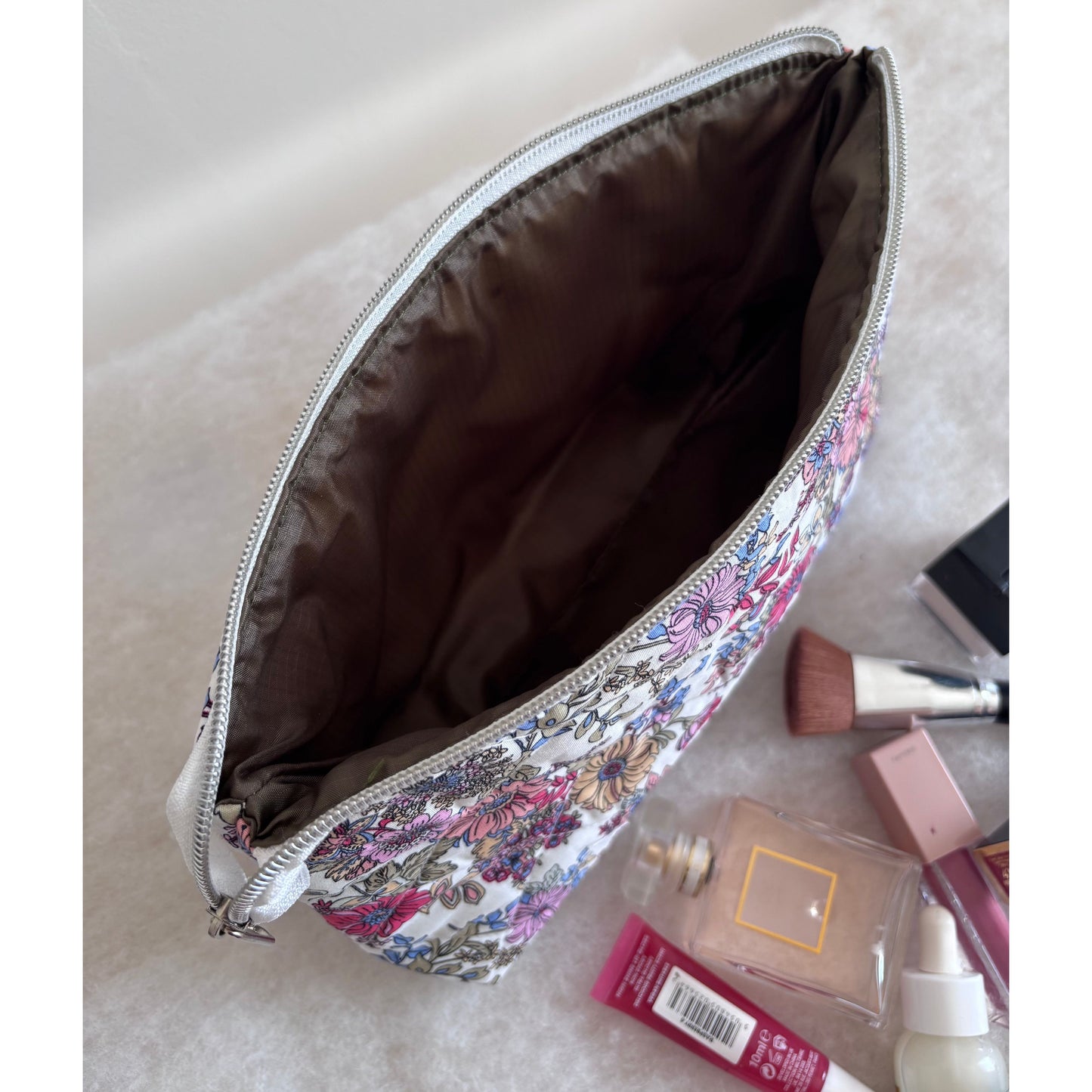 Rainbow Flowers Wash Bag