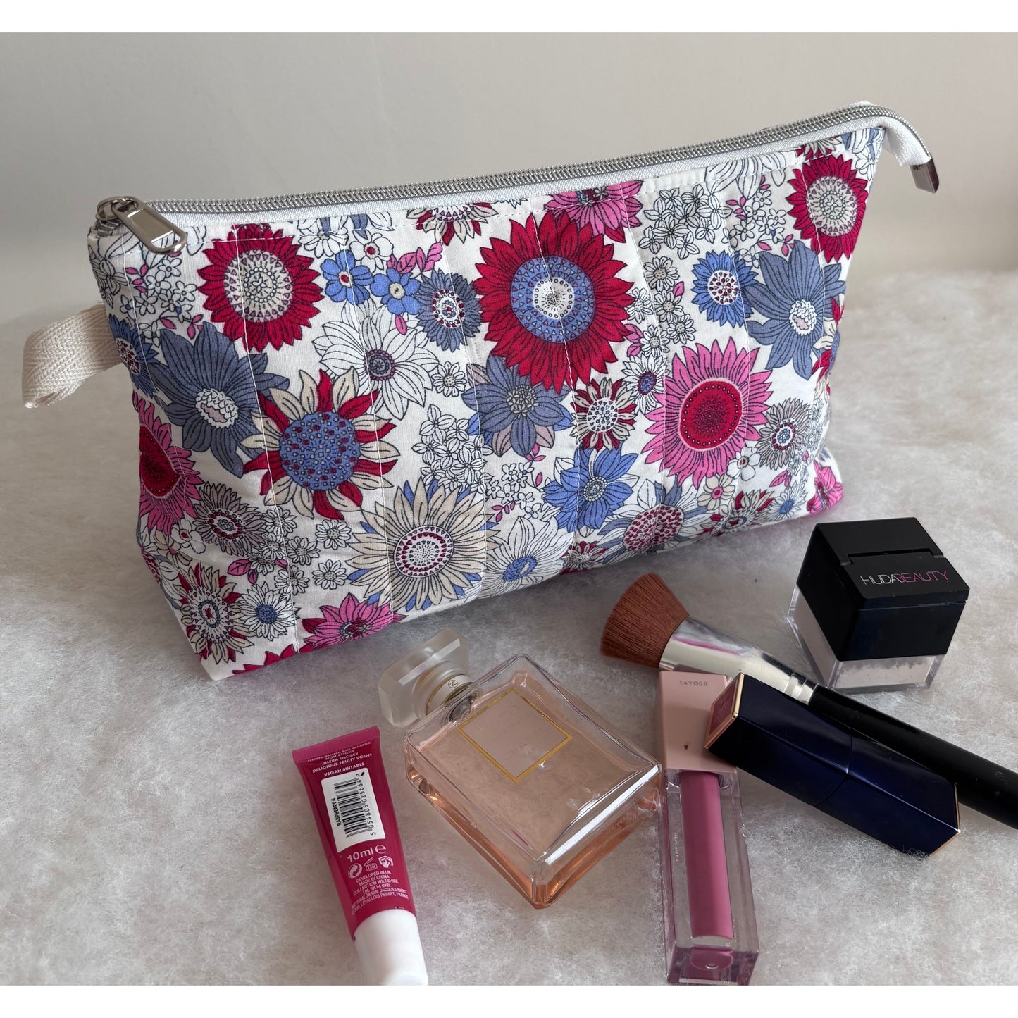 Pink Sunflowers Wash Bag
