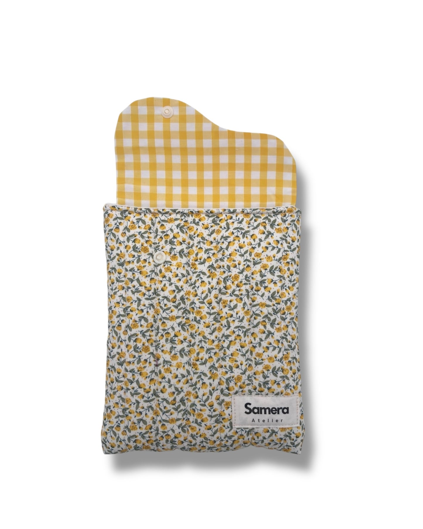 Cute dainty buttercup Quilted Cotton Kindle Sleeve - Padded E-Reader Case