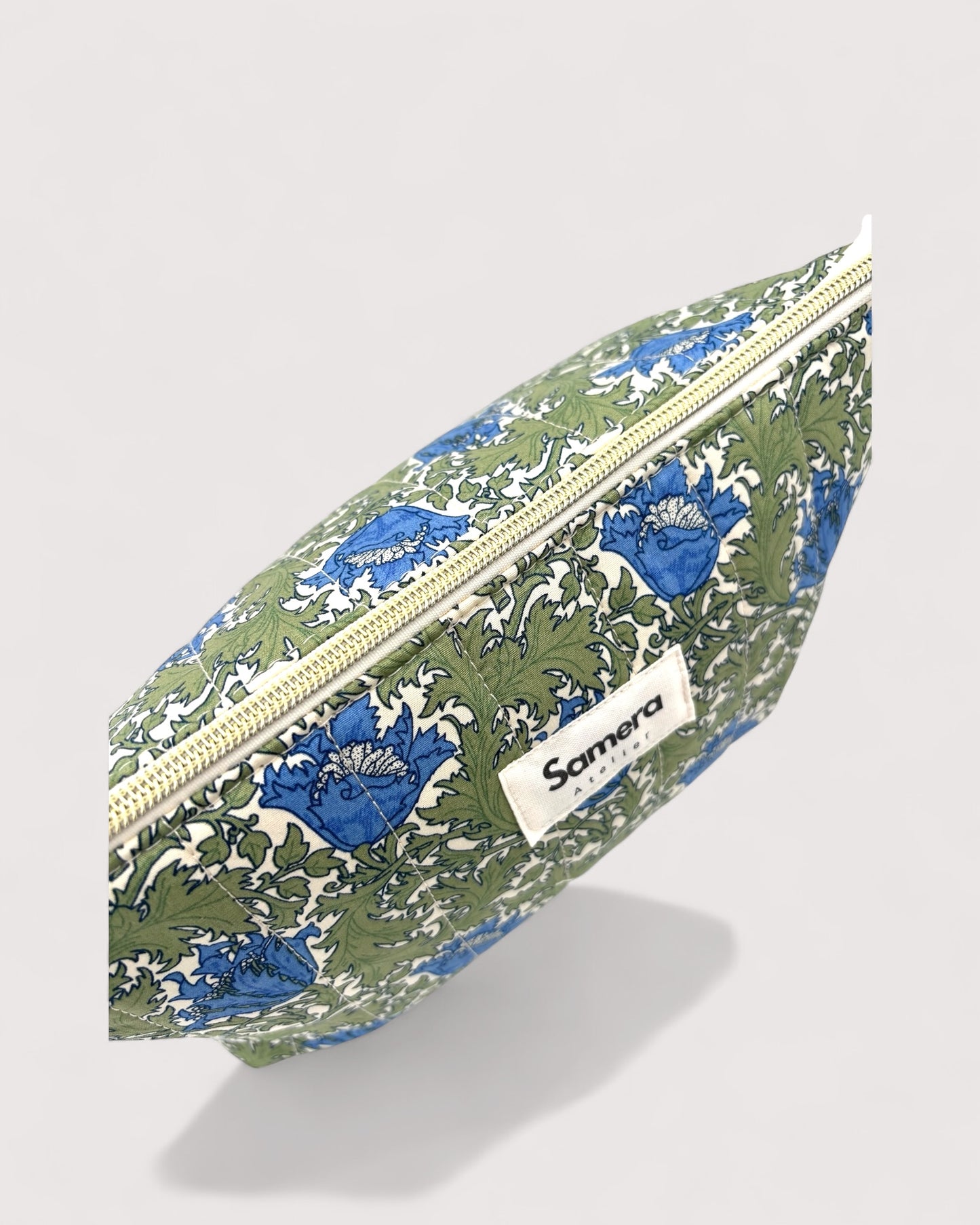 Green Garden Cotton Wash Bag - Toiletry Pouch