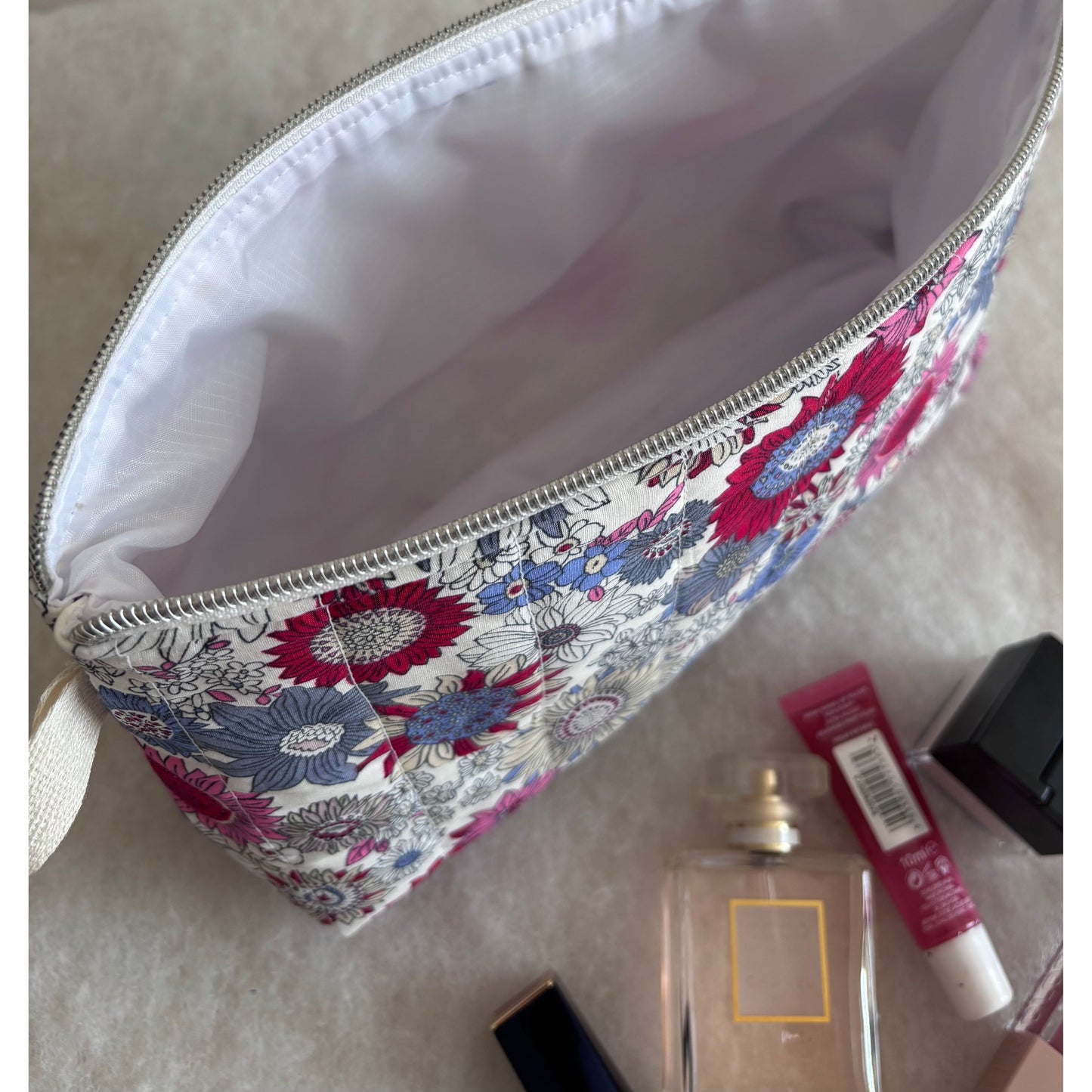 Pink Sunflowers Wash Bag
