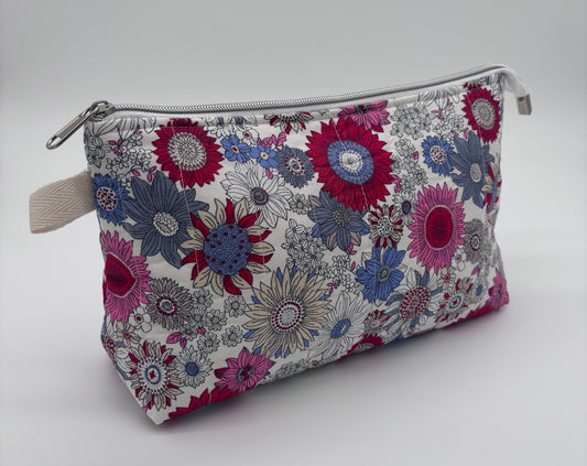 Pink Sunflowers Wash Bag