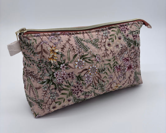 Beige Forest Garden Wash Bag