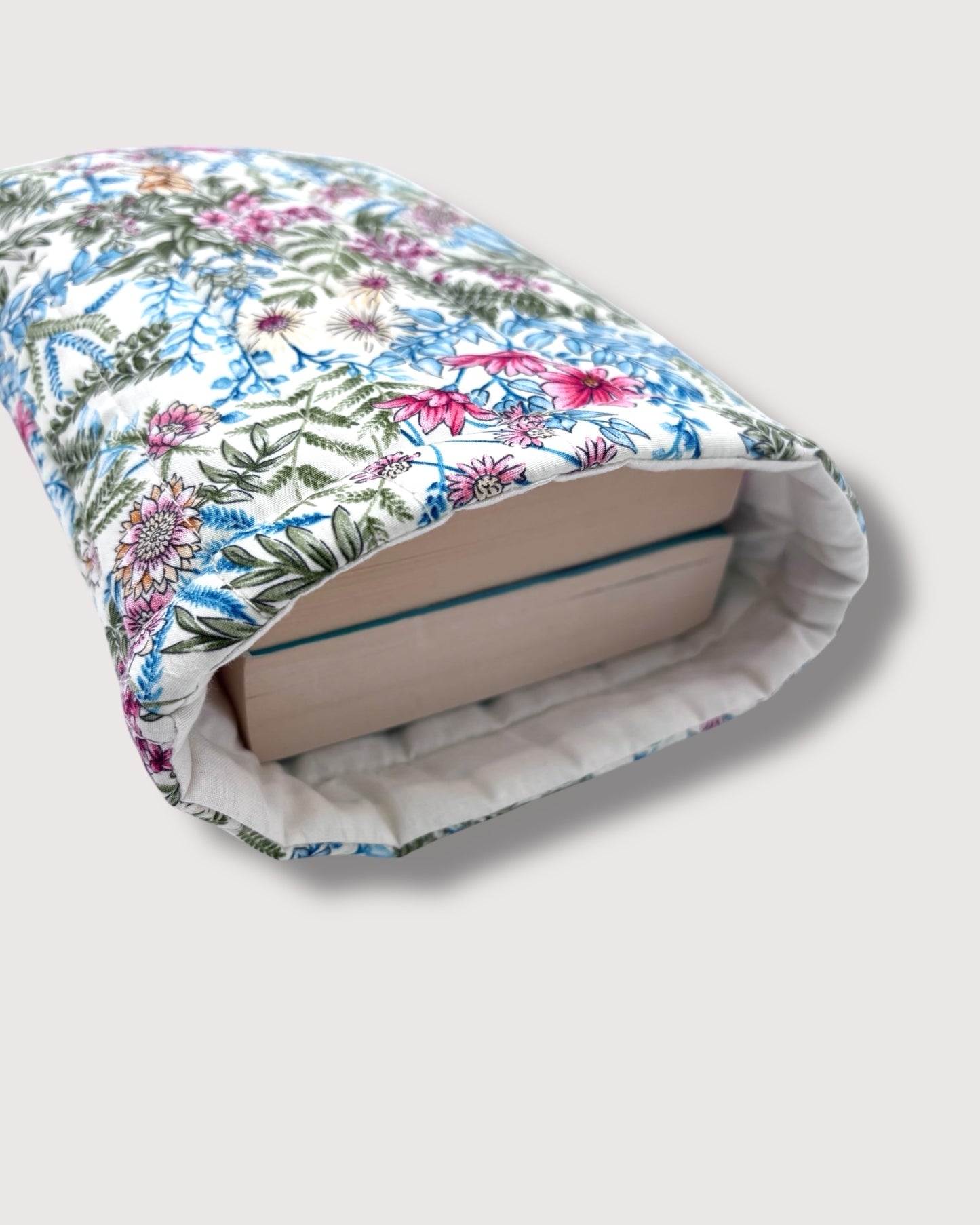 Floral White Garden Book Sleeve