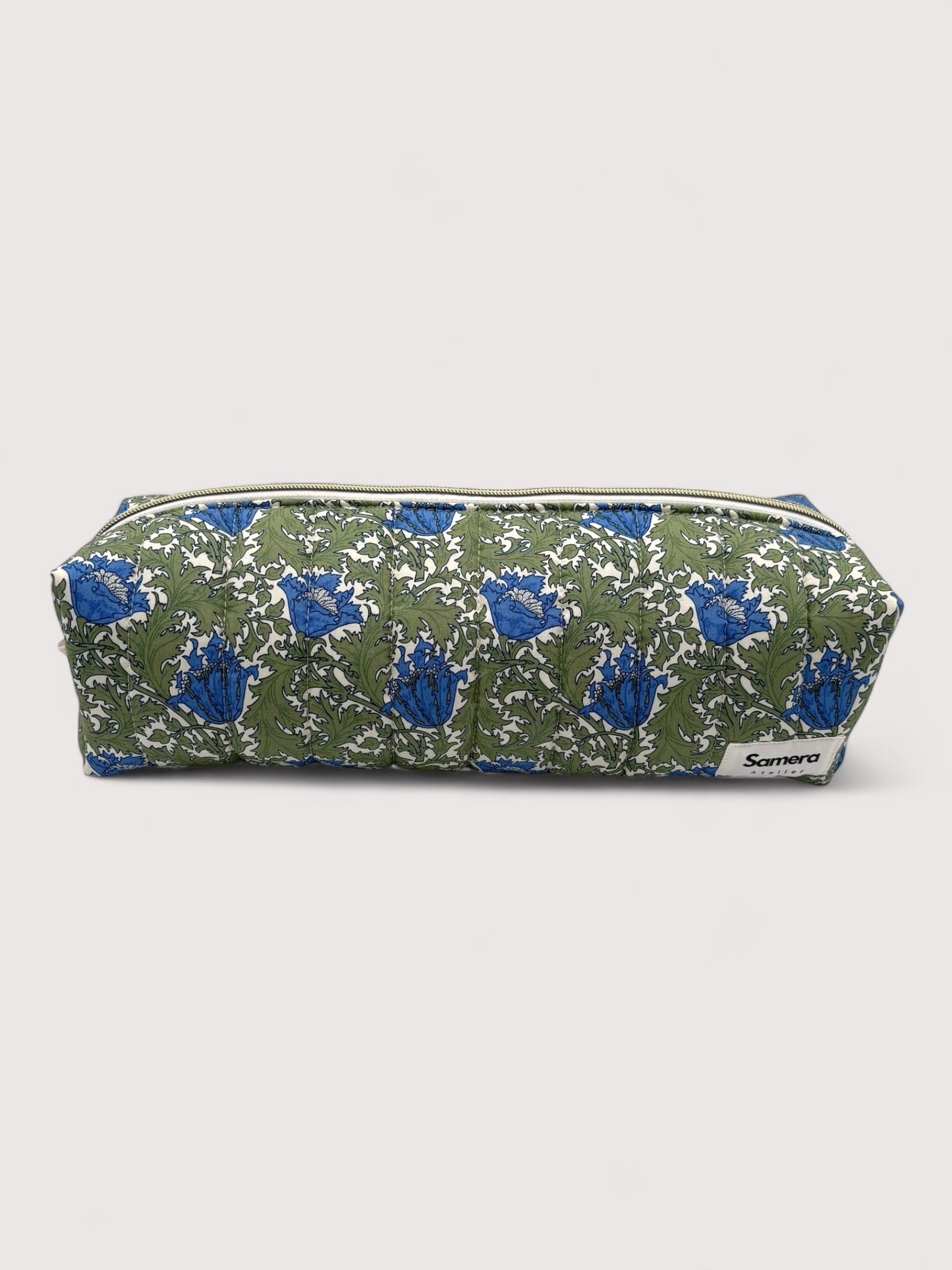 Green Garden quilted Hairtool Bag