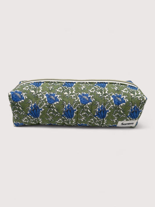 Green Garden quilted Hairtool Bag