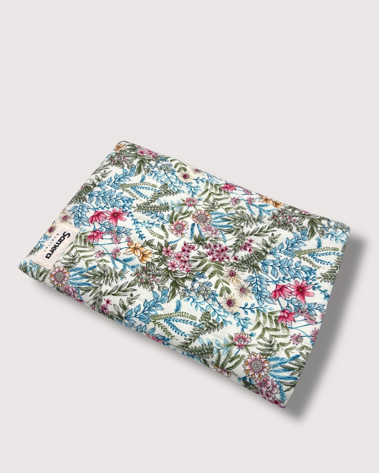 Floral White Garden Book Sleeve