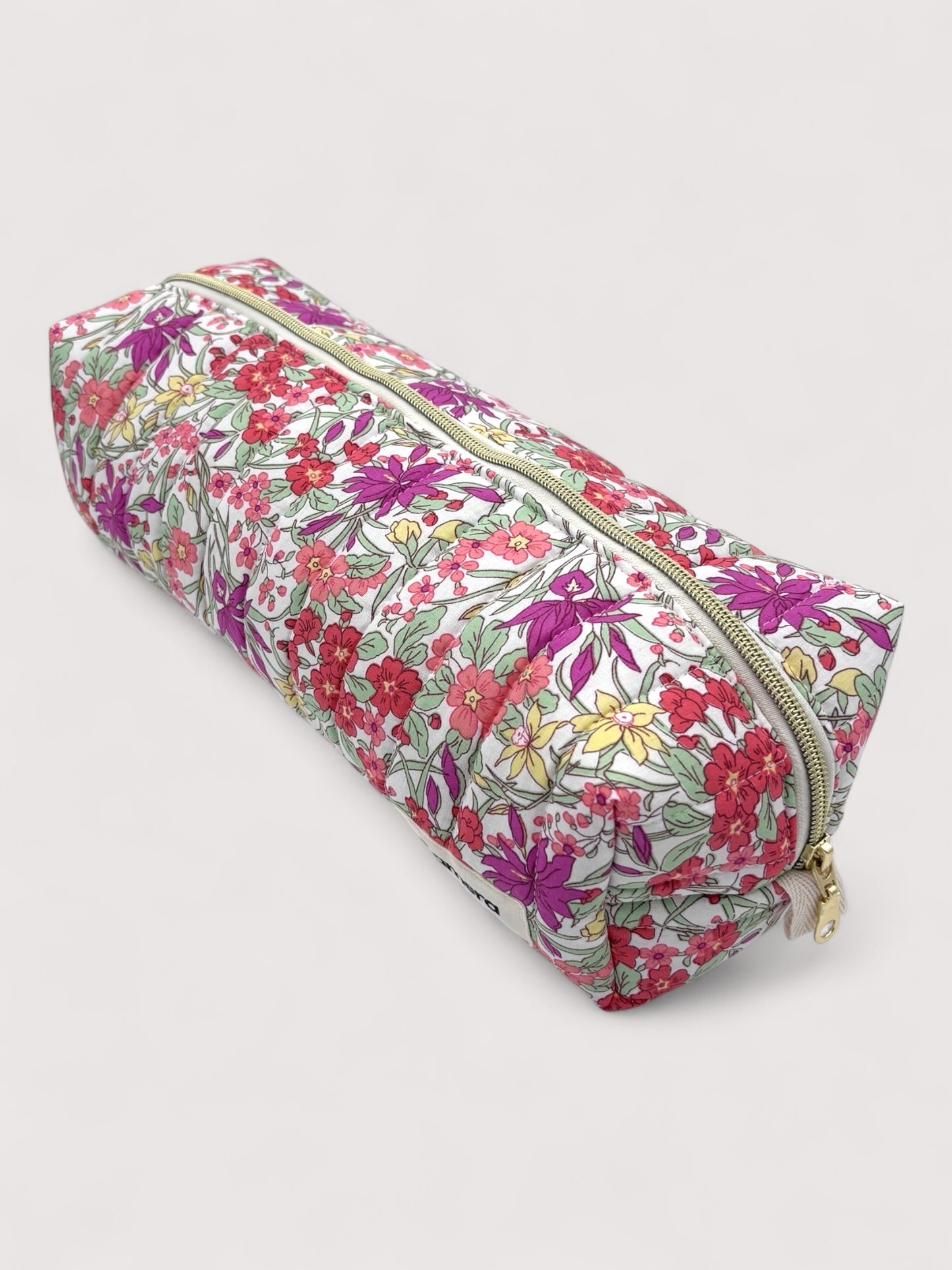 Pink Floral quilted Hairtool Bag