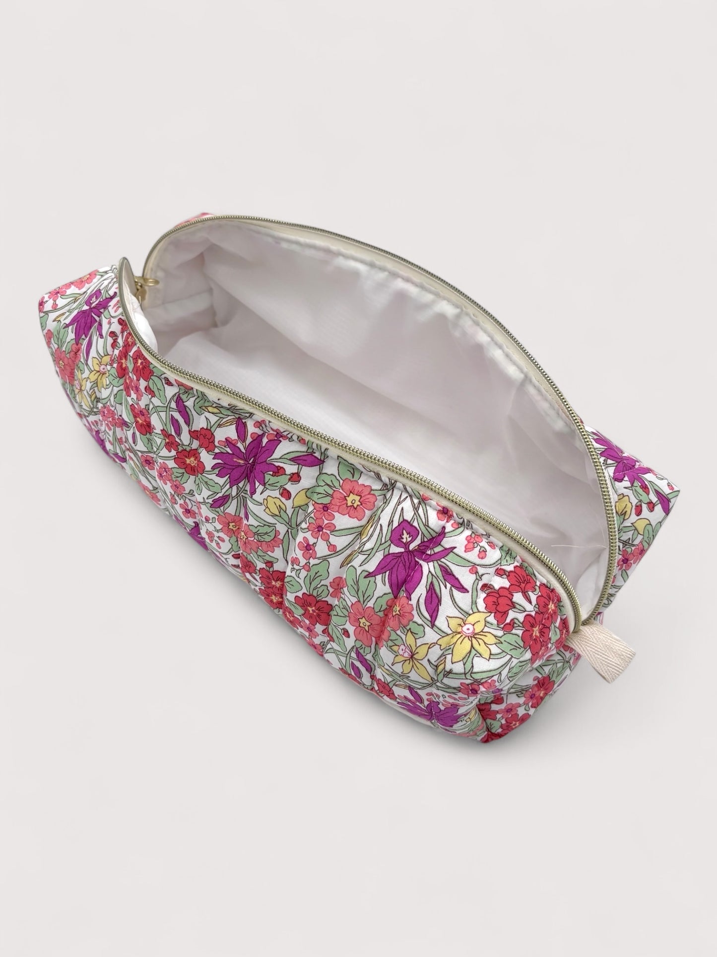 Pink Floral quilted Hairtool Bag