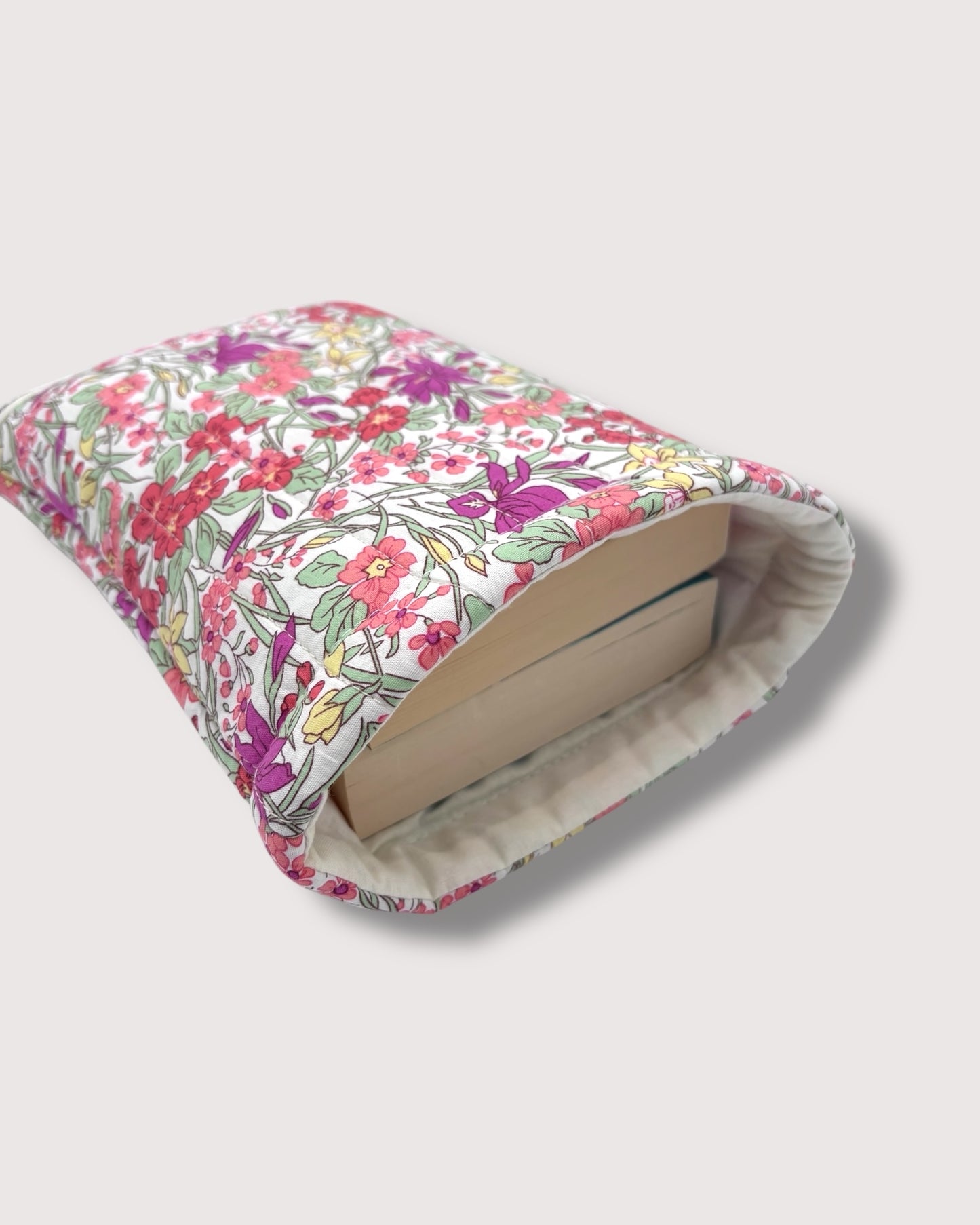Pink Floral Book Sleeve