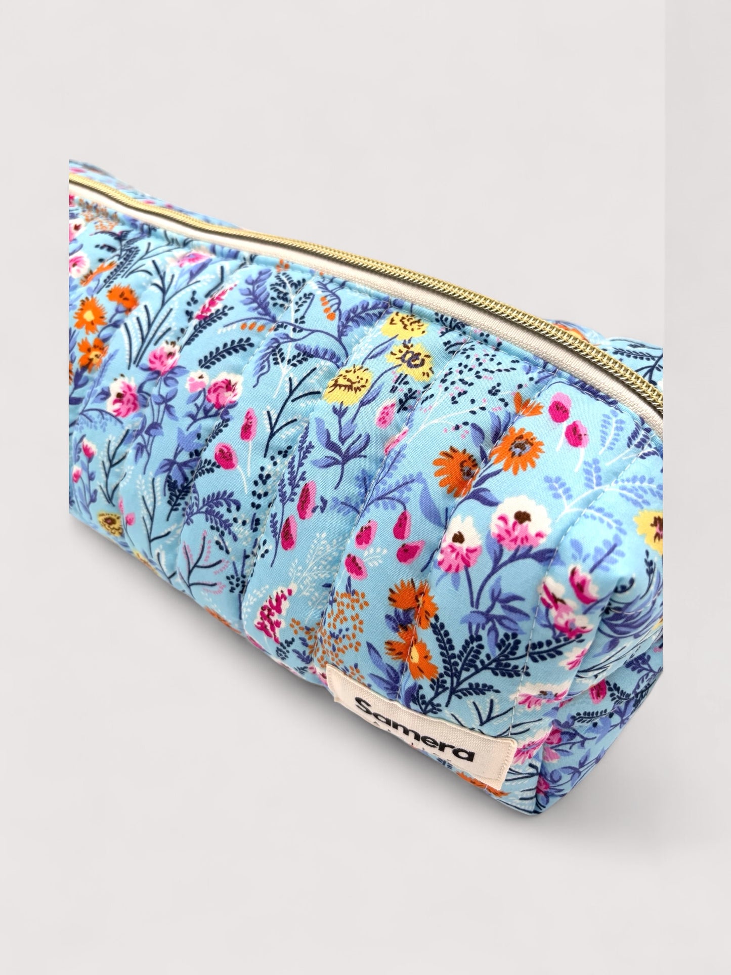 Sky Floral quilted Hairtool Bag