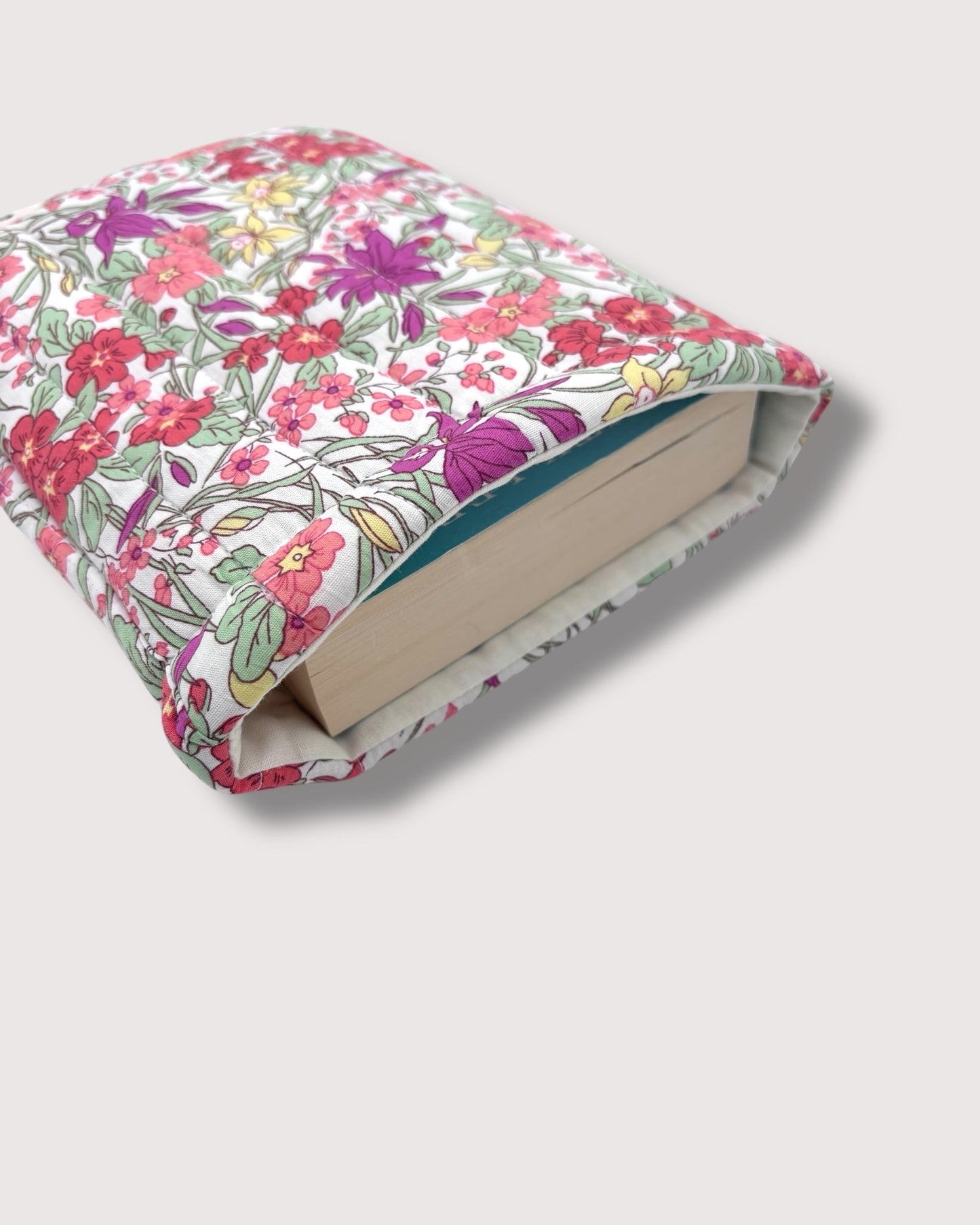 Pink Floral Book Sleeve