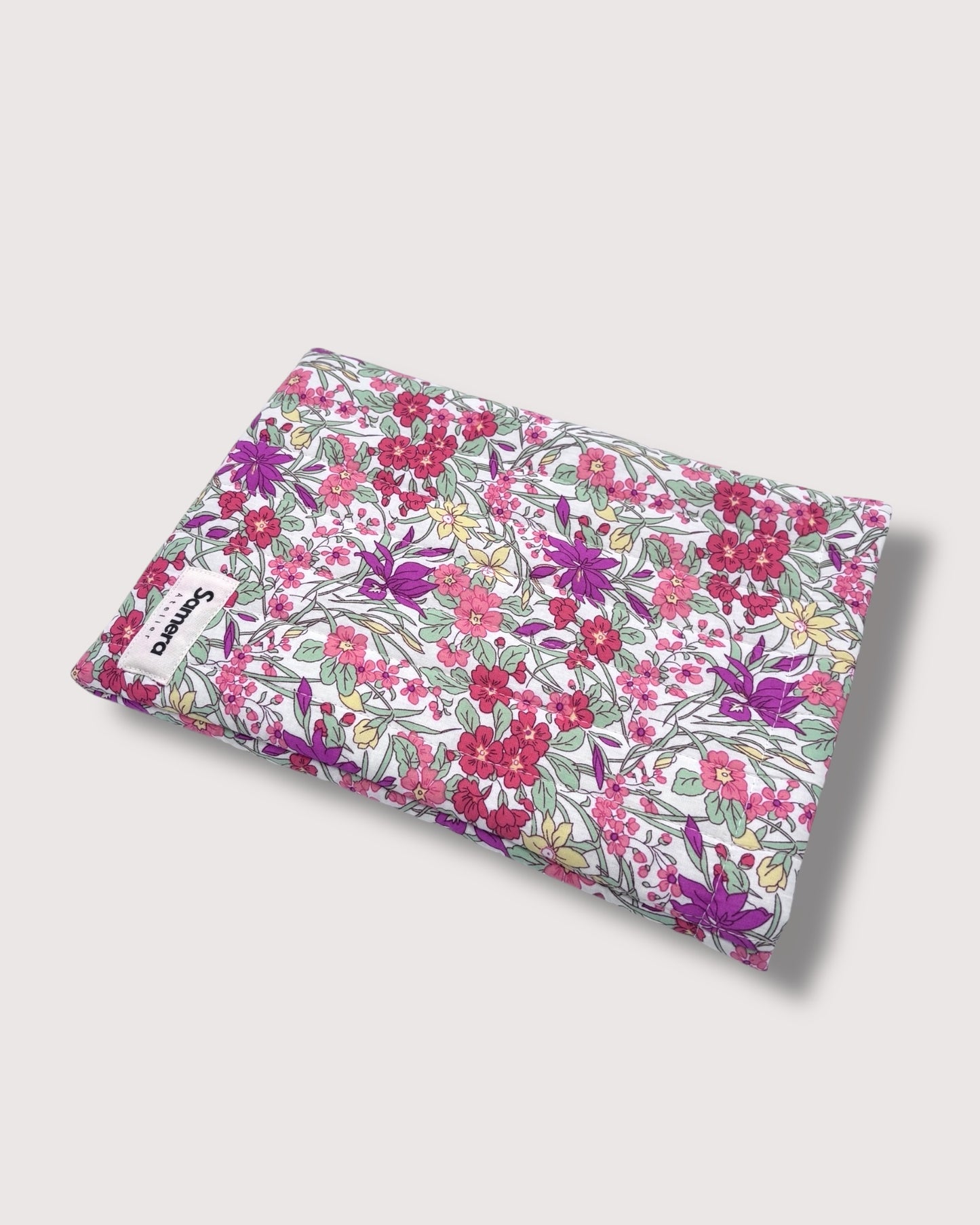 Pink Floral Book Sleeve