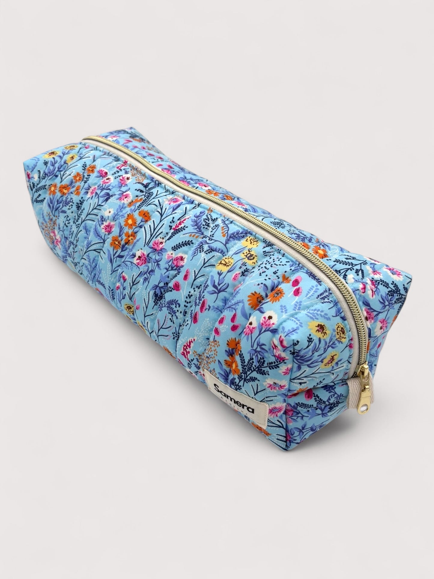 Sky Floral quilted Hairtool Bag