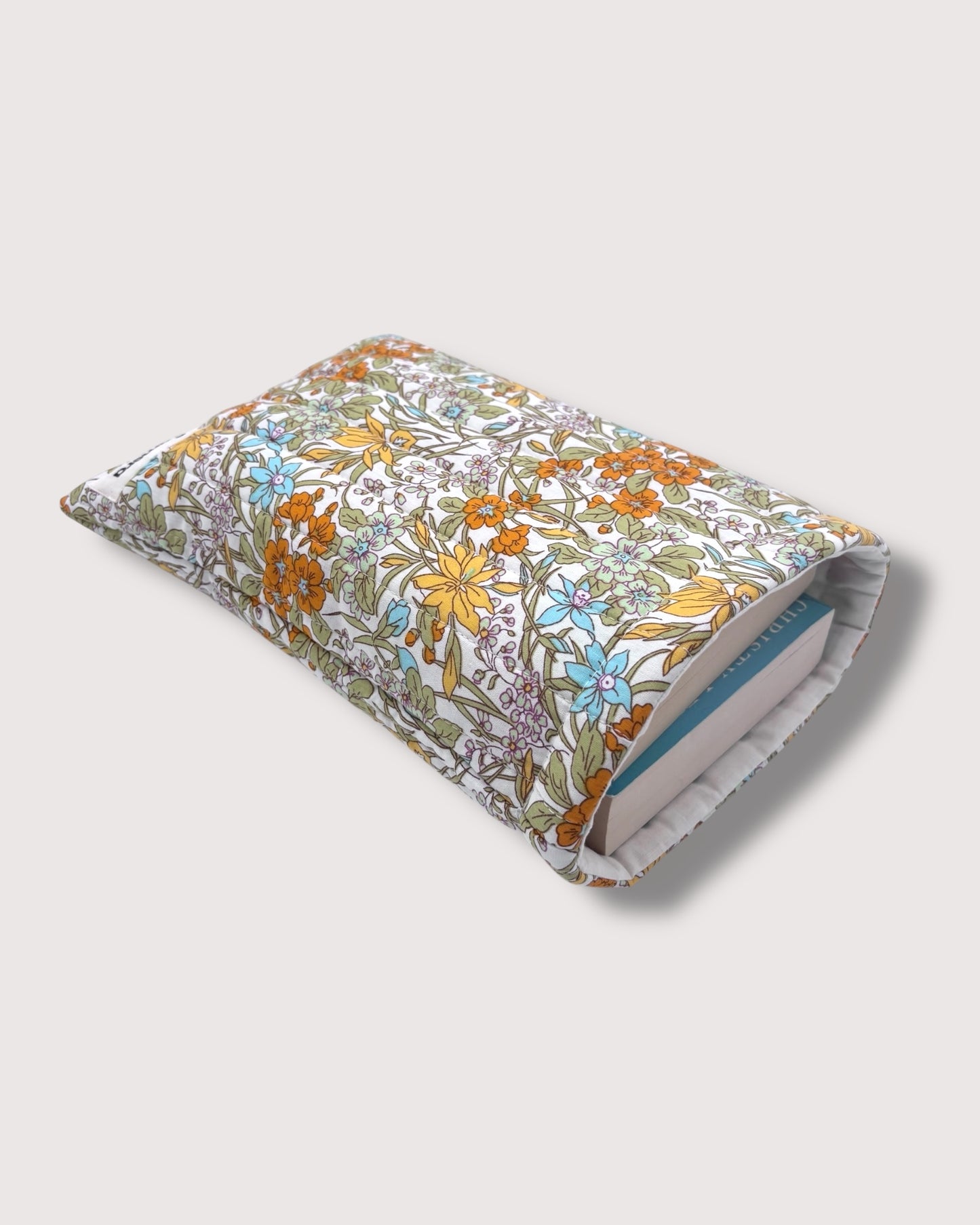 Yellow Floral Book Sleeve