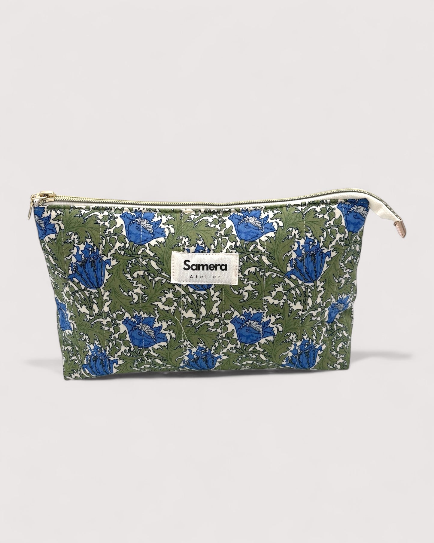 Green Garden Cotton Wash Bag - Toiletry Pouch