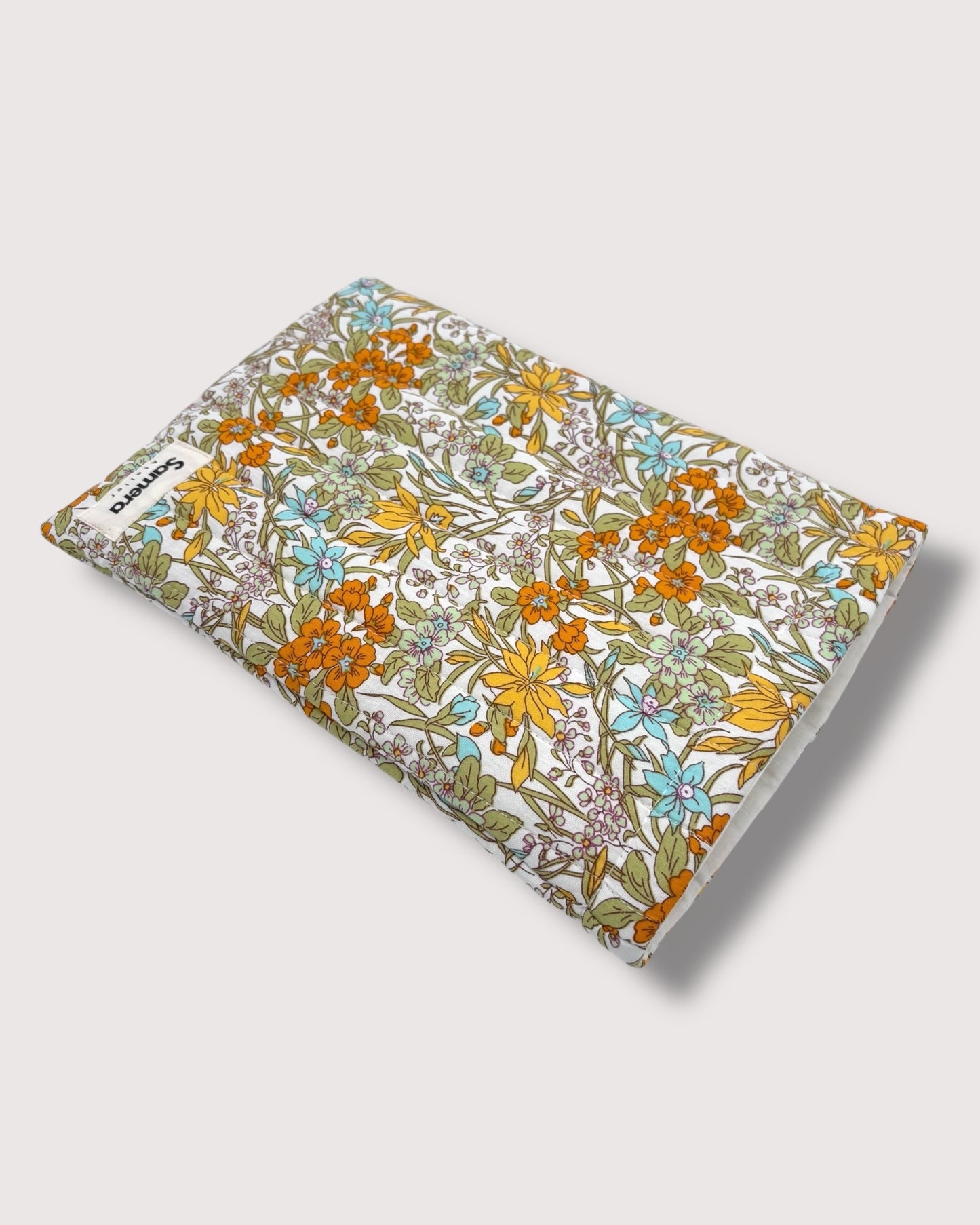 Yellow Floral Book Sleeve