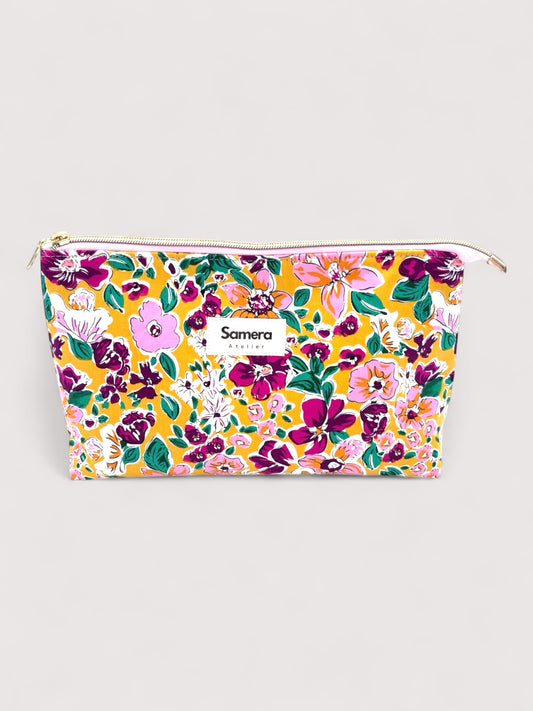 Sunburst bloom  Cotton Wash Bag - Toiletry Pouch