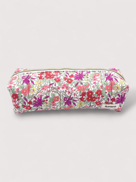 Pink Floral quilted Hairtool Bag